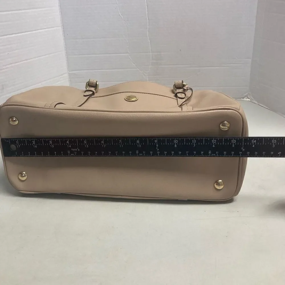 COACH Peyton Leather Jordan Double Zip Women’s Tote Handbag Cream‎ - Picture 6 of 12